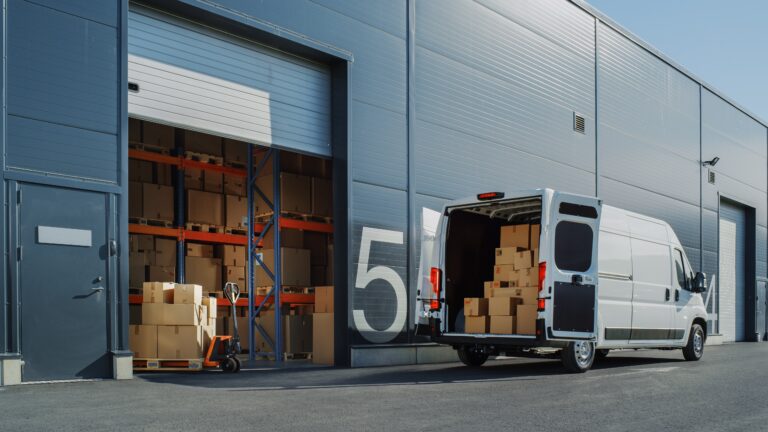 Outside logistics distribution centre.